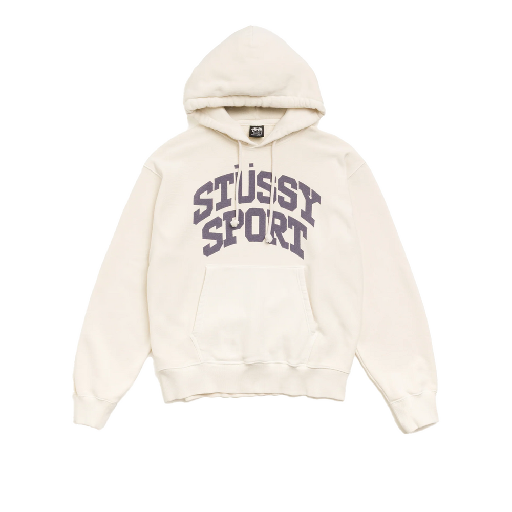 BLOCK SPORT HOODIE GARMENT DYED BONE