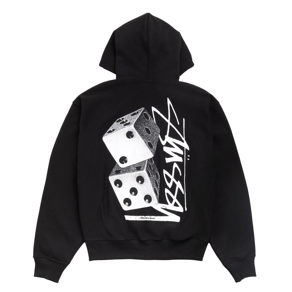 TALL DICE ZIP HOODIE BLACK