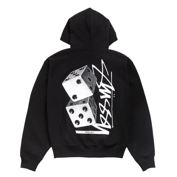 TALL DICE ZIP HOODIE BLACK