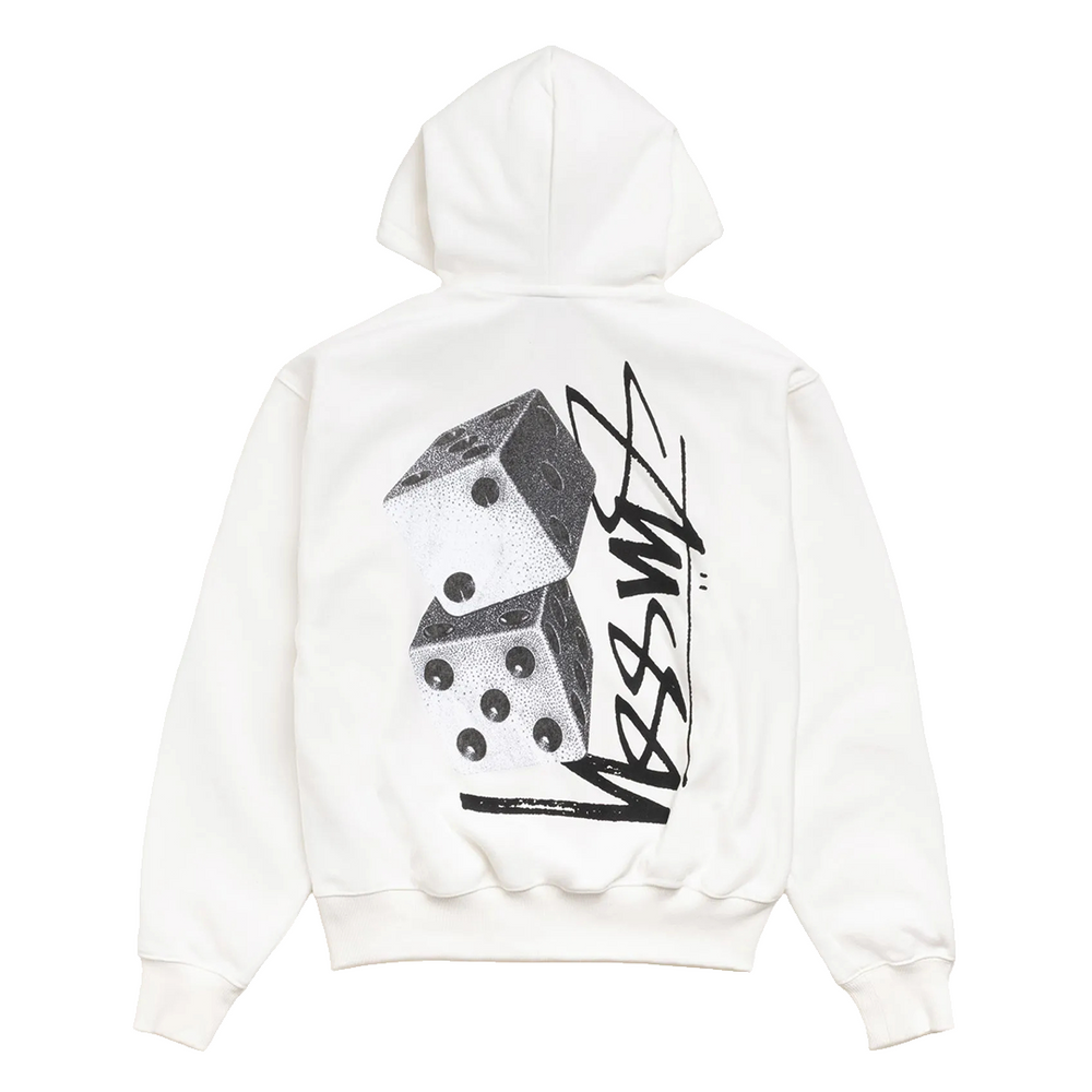 TALL DICE ZIP HOODIE OFF WHITE