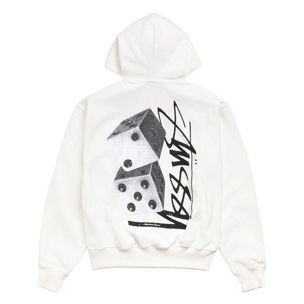 TALL DICE ZIP HOODIE OFF WHITE