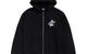 DOT SURF ZIP HOODIE BLACK