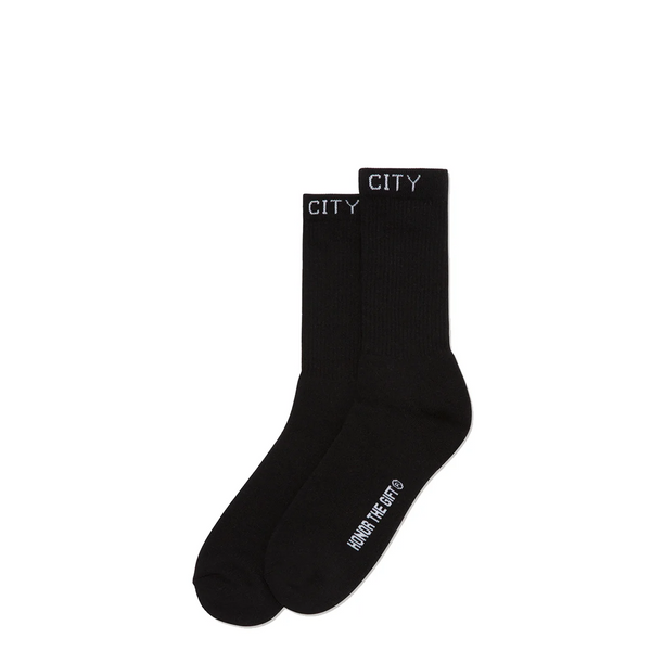 HTG INNER CITY RIB SOCK BLACK