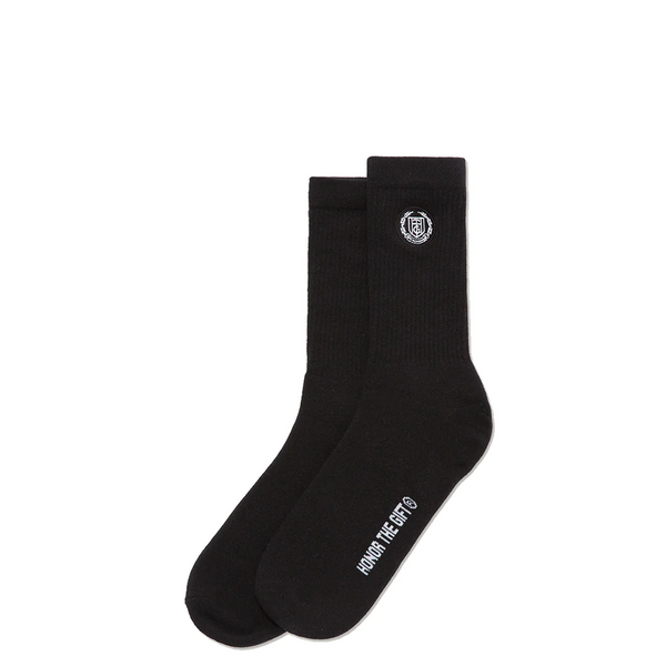 HTG CREST RIB SOCK BLACK