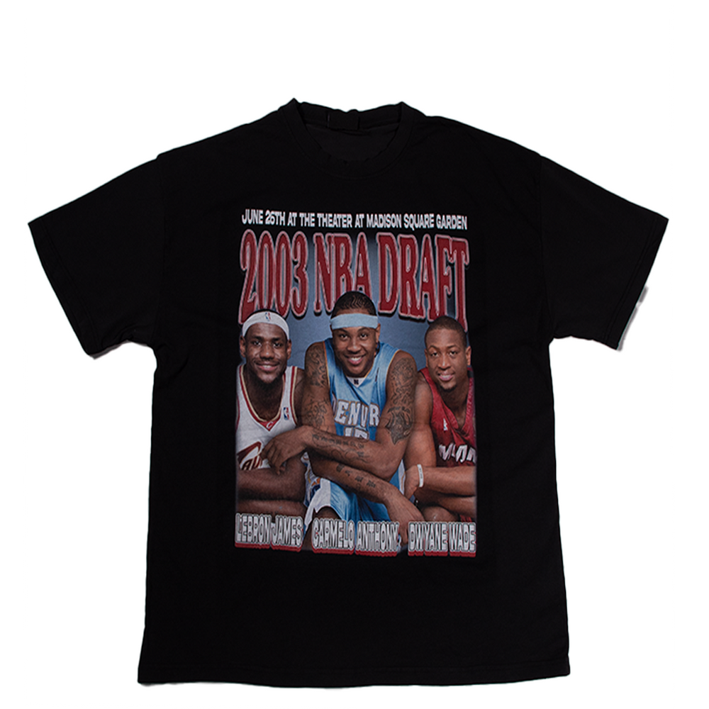 2003 NBA DRAFT VINTAGE TEE BLACK