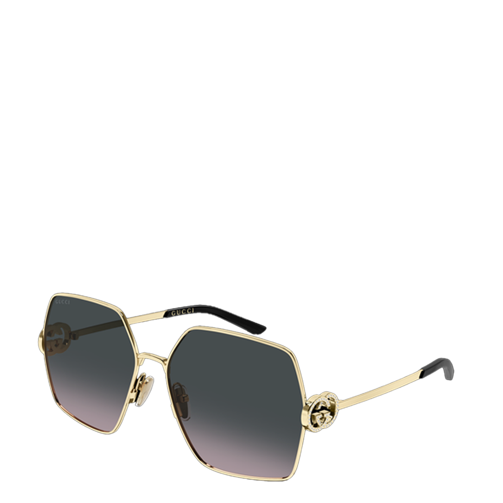 GG2163S-002 WOMEN'S METAL GOLD & GREY SUNGLASSES