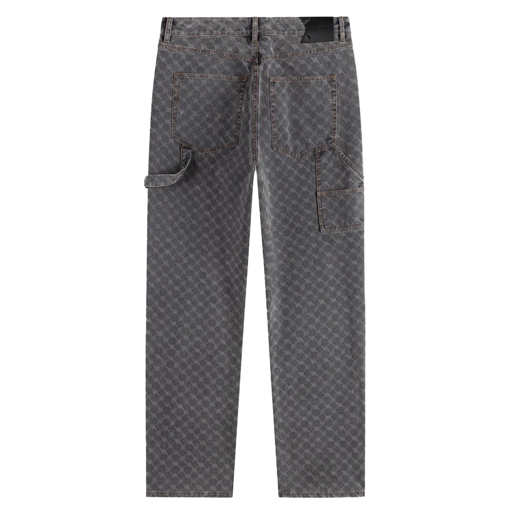 GREY MONOGRAM WORKWEAR AMBA JEANS