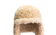 TRAVERTINE BEIGE FAUX FUR CHAPKA
