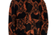 BURNED SHIELD FUR JACKET BLACK