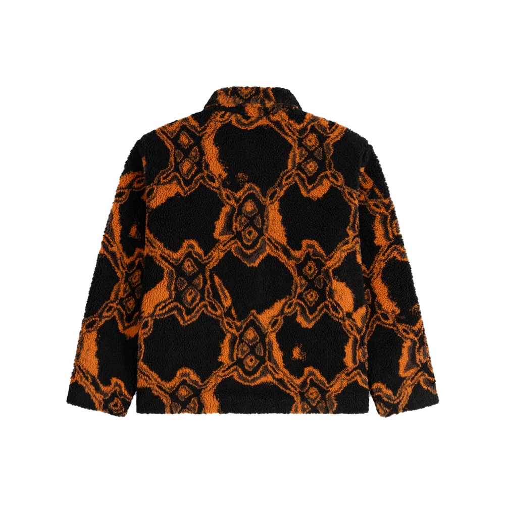 BURNED SHIELD FUR JACKET BLACK