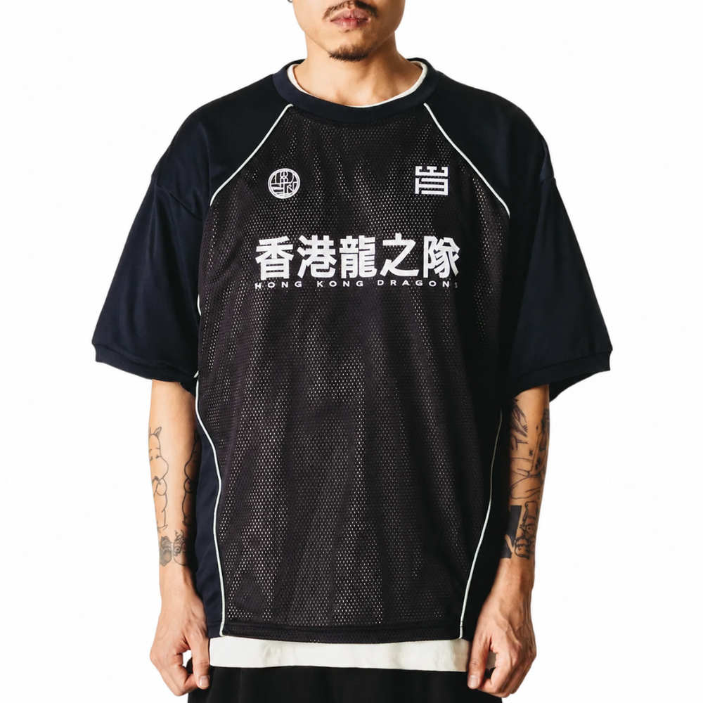 WBBEAM MESH CUT TEE BLACK