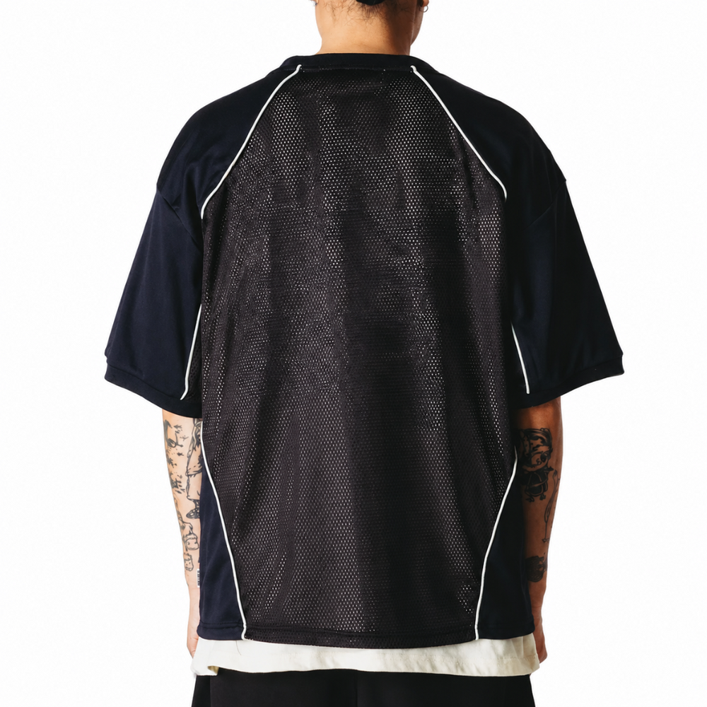 WBBEAM MESH CUT TEE BLACK