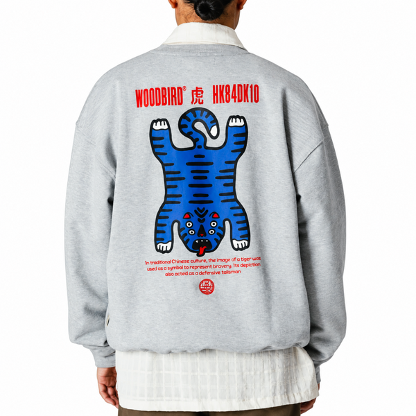 WBDUKE TIGER CREW GREY MELANGE