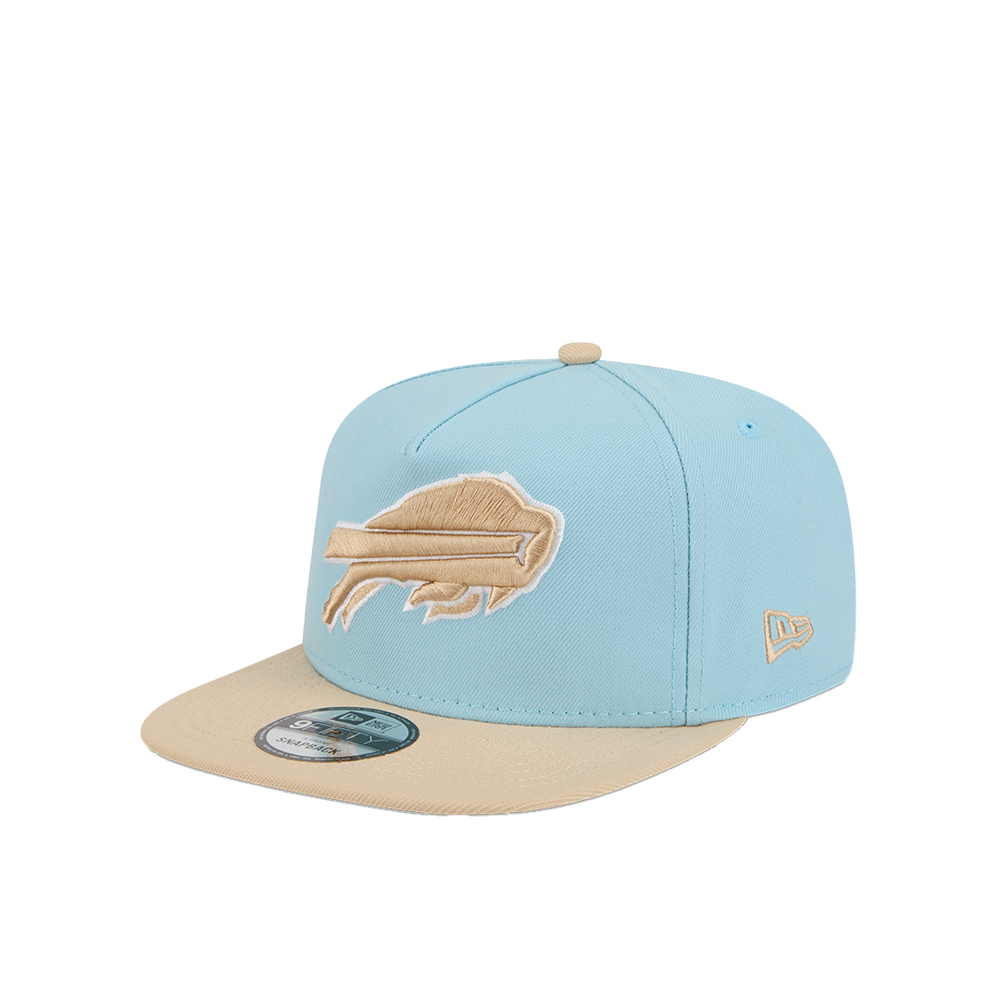 BUFFALO BILLS 9FIFTY TWO-TONE A FRAME SNAPBACK TURQUOISE & BEIGE