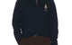 MERINO WOOL NOVELTY BEAR 1/2 ZIP BLUE SWEATER