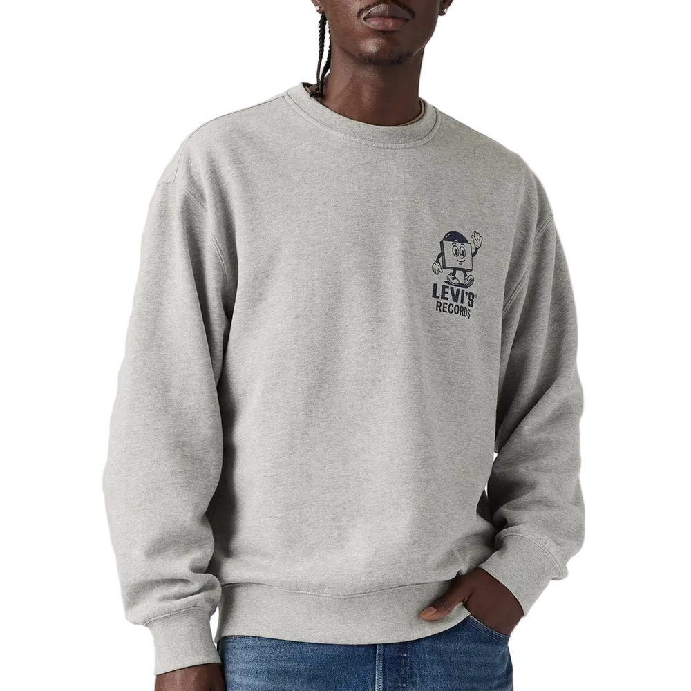 RELAXED GRAPHIC SWEATSHIRT HEATHER GREY