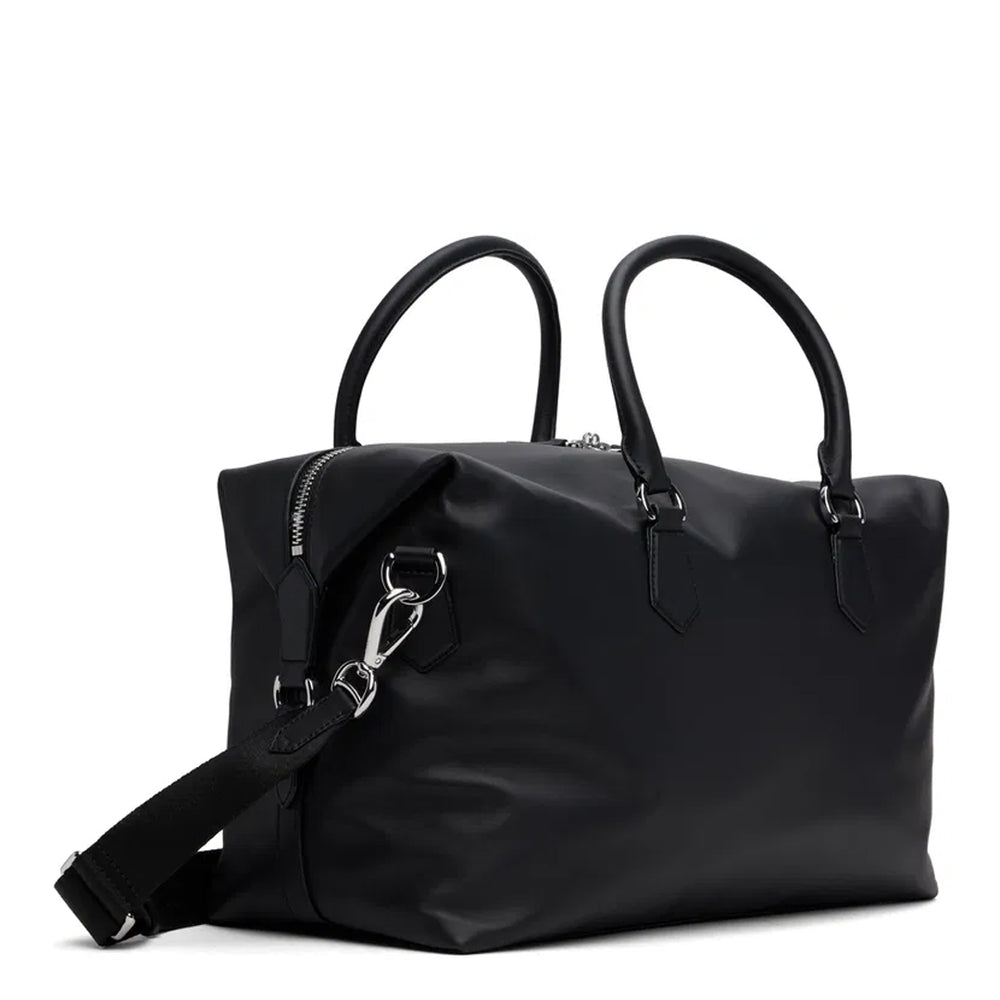 SMOOTH LEATHER DUFFEL BLACK