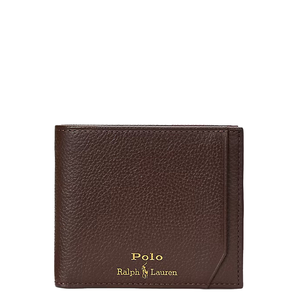 PEBBLED LEATHER BILLFOLD WALLET