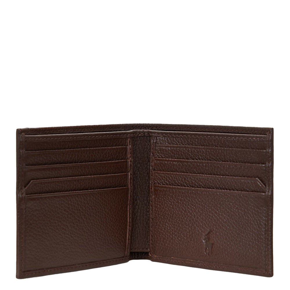 PEBBLED LEATHER BILLFOLD WALLET