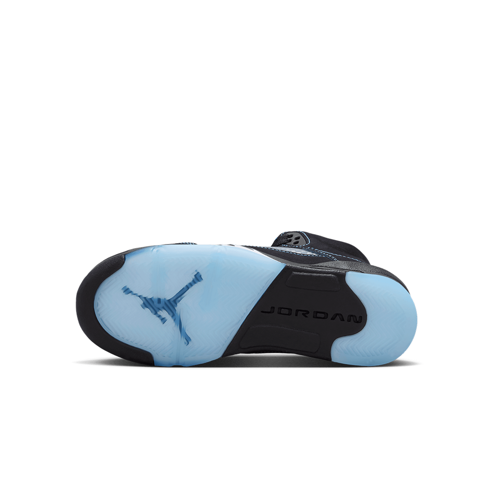 AIR JORDAN 5 "BLACK CAROLINA" (GS) BLACK / UNIVERSITY BLUE