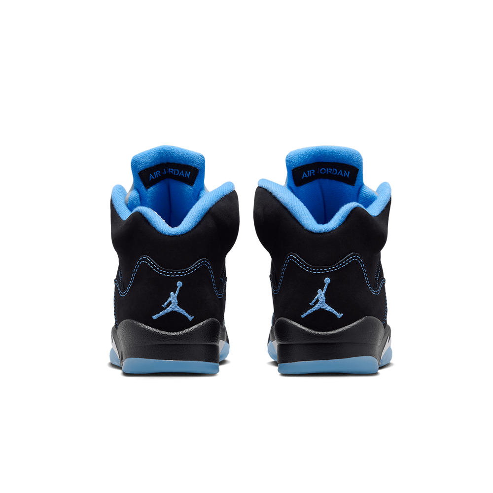 AIR JORDAN 5 "BLACK CAROLINA" (GS) BLACK / UNIVERSITY BLUE