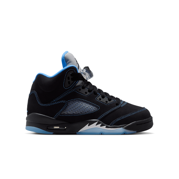 AIR JORDAN 5 "BLACK CAROLINA" (GS) BLACK / UNIVERSITY BLUE