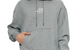 DIAGONAL HOODIE HEATHER GREY