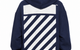 DIAGONAL HOODIE MARINE