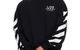 DIAGONAL CREWNECK SWEATSHIRT BLACK
