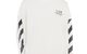 DIAGONAL CREWNECK SWEATSHIRT WHITE
