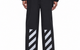 REFLECTIVE DIAG PANTS BLACK
