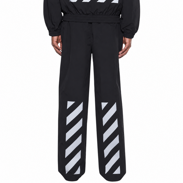 REFLECTIVE DIAG PANTS BLACK