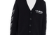 OFF ACTIVE DIAGONAL KNIT CARDIGAN BLACK