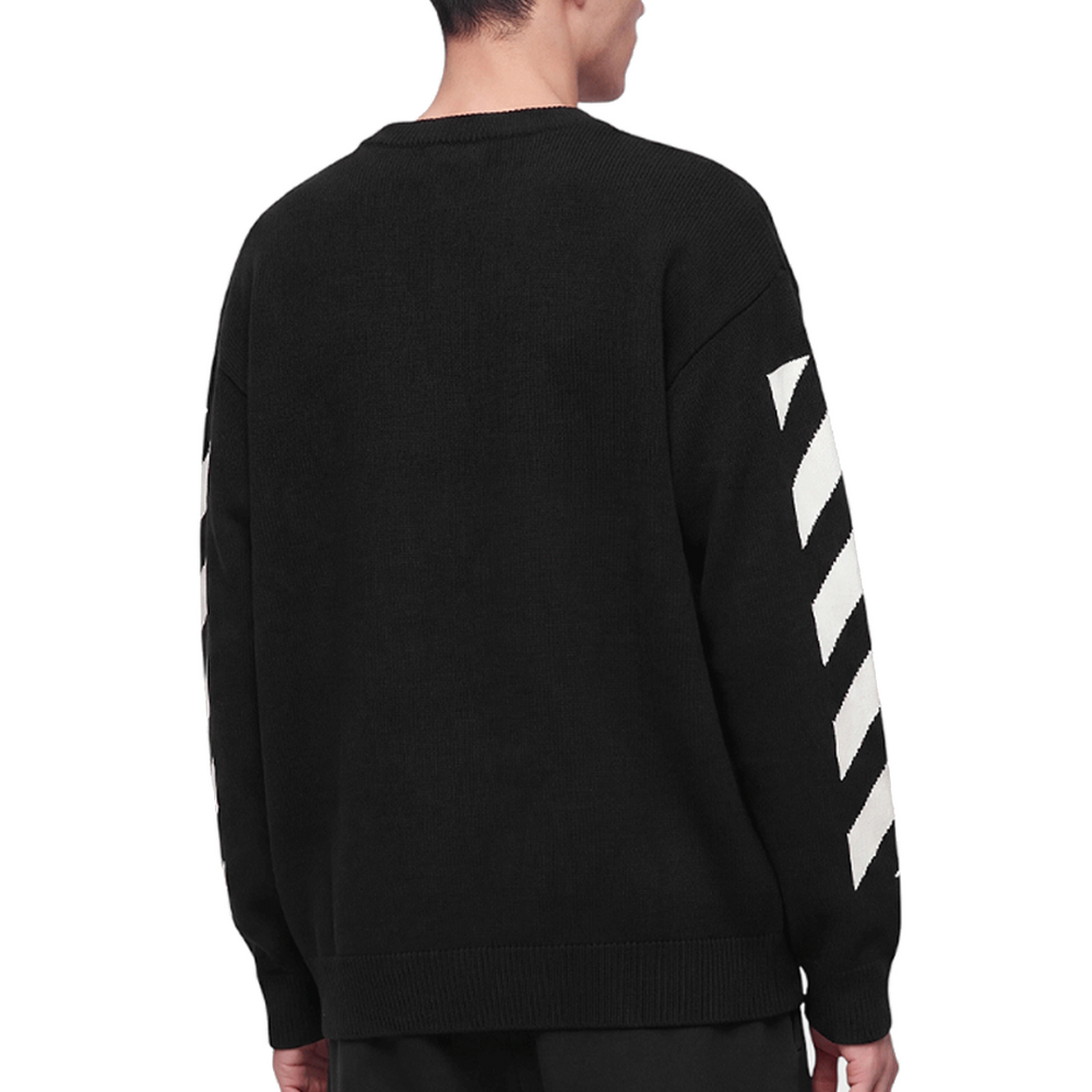 L/AB CREW NECK SWEATER BLACK