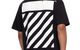 L/AB DIAGONAL OVERSIZED T-SHIRT BLACK