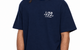 L/AB DIAGONAL OVERSIZED T-SHIRT MARINE