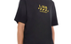 DIAGONAL GARMENT WASHED TEE BLACK