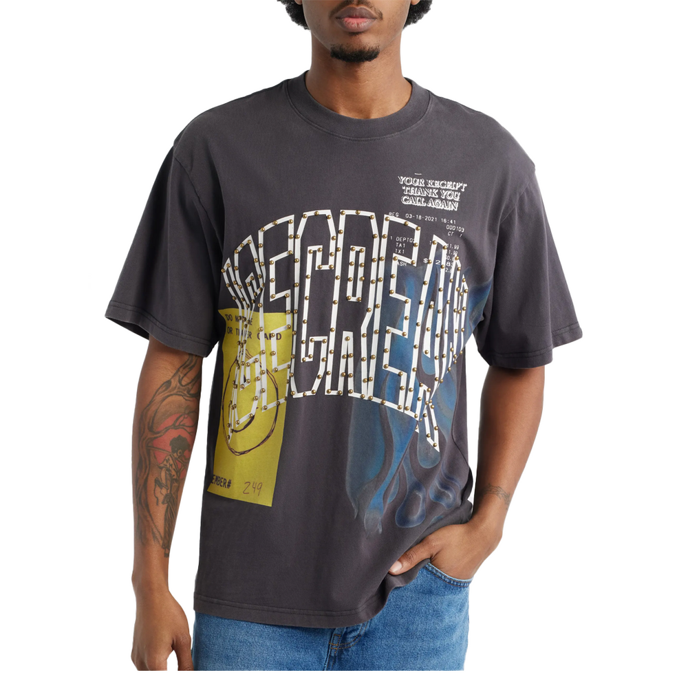 THE HILL SHORT SLEEVE KNIT OVERSIZED BLACK