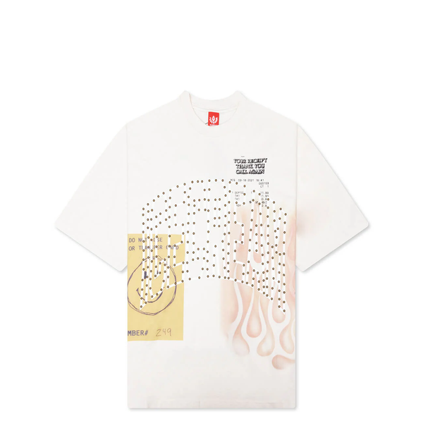 THE HILL SHORT SLEEVE KNIT (OVERSIZE) WHITE
