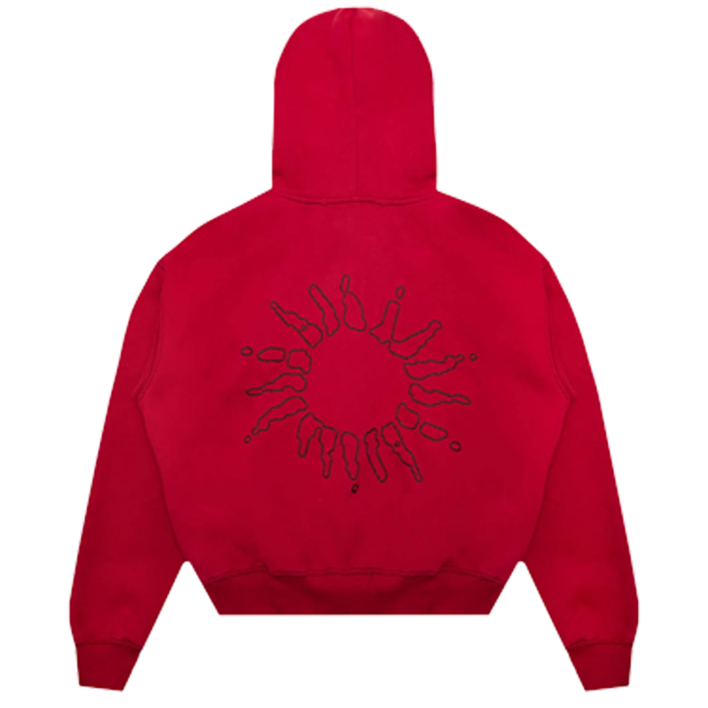 SIGNATURE ZIP HOODIE RED/BLACK