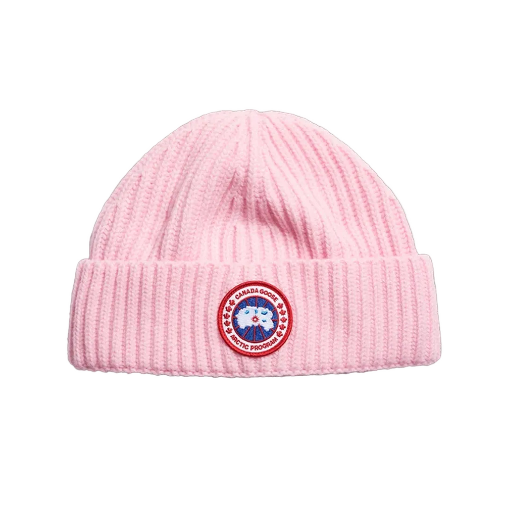 CASHMERE BLEND RIB TOQUE BLOOM PINK