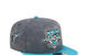 FLORIDA MARLINS 10TH ANNIVERSARY PIGMENT DYE GOLFER SNAPBACK GREY BLACK / TEAL