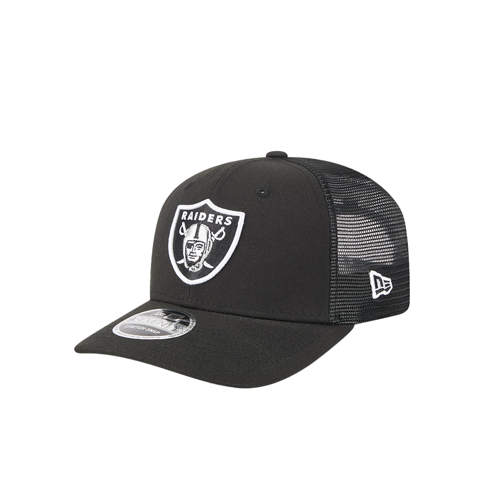 NFL RAIDERS 9SEVENTY STRETCH-SNAP CAP BLACK