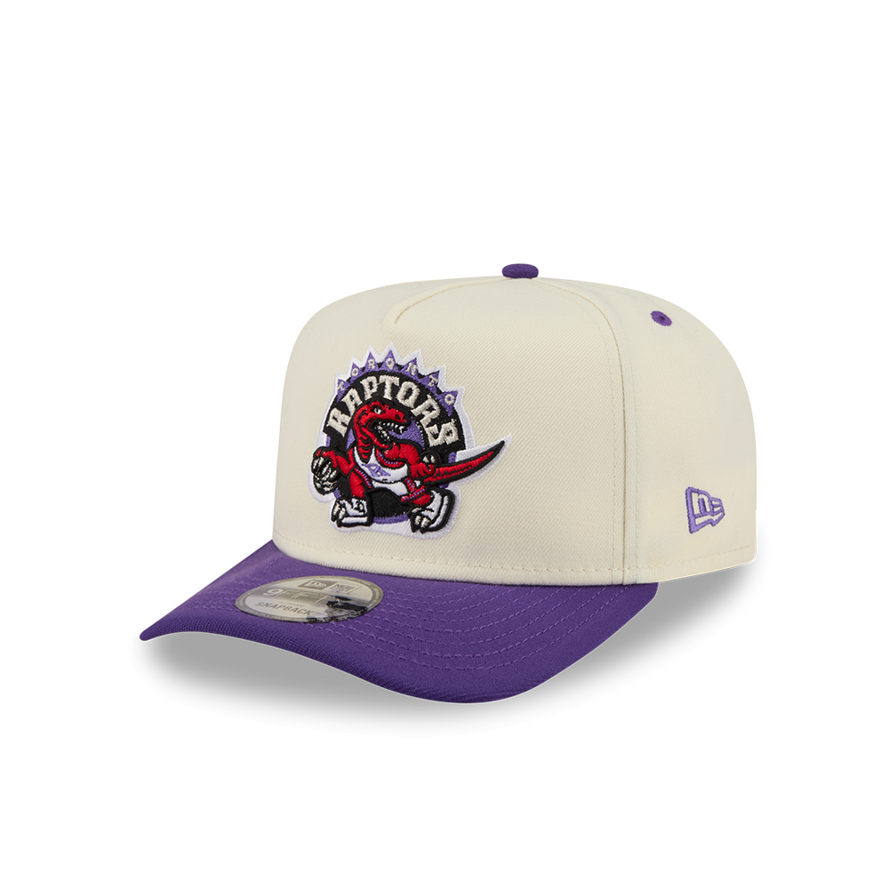 TORONTO RAPTORS 9FIFTY A-FRAME SNAPBACK 2TONE CREAM / PURPLE