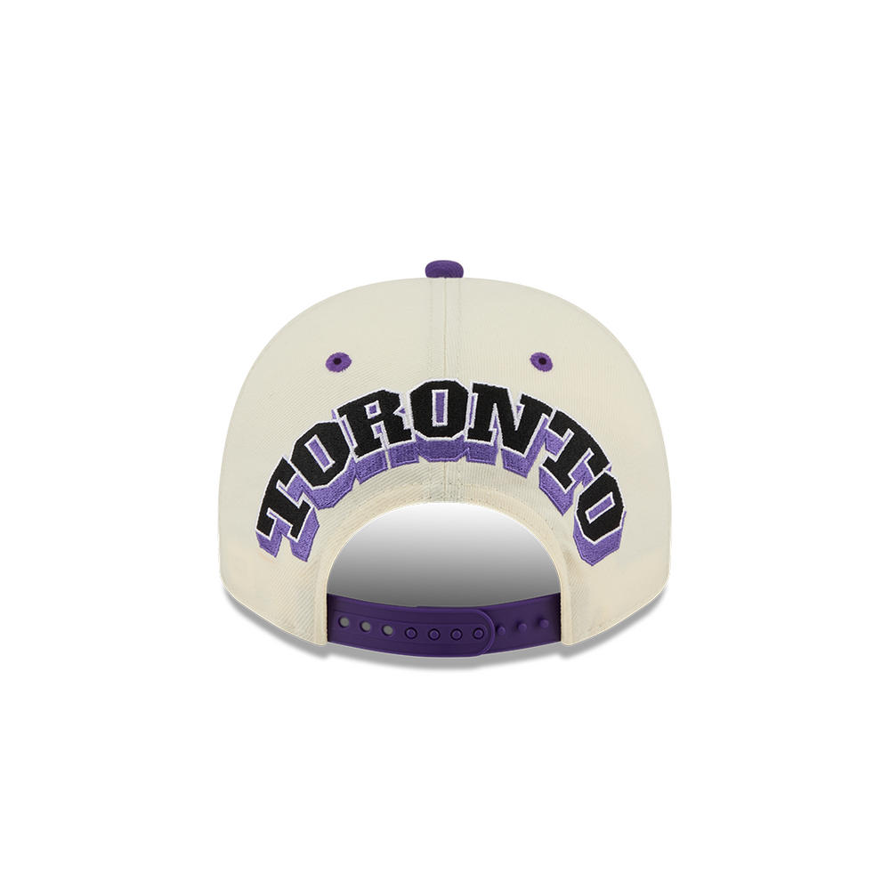 TORONTO RAPTORS 9FIFTY A-FRAME SNAPBACK 2TONE CREAM / PURPLE