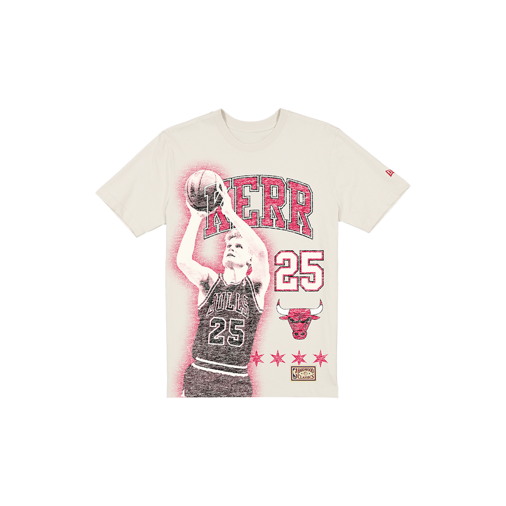 CHICAGO BULLS STEVE KERR HARDWOOD CLASSICS TEE BEIGE