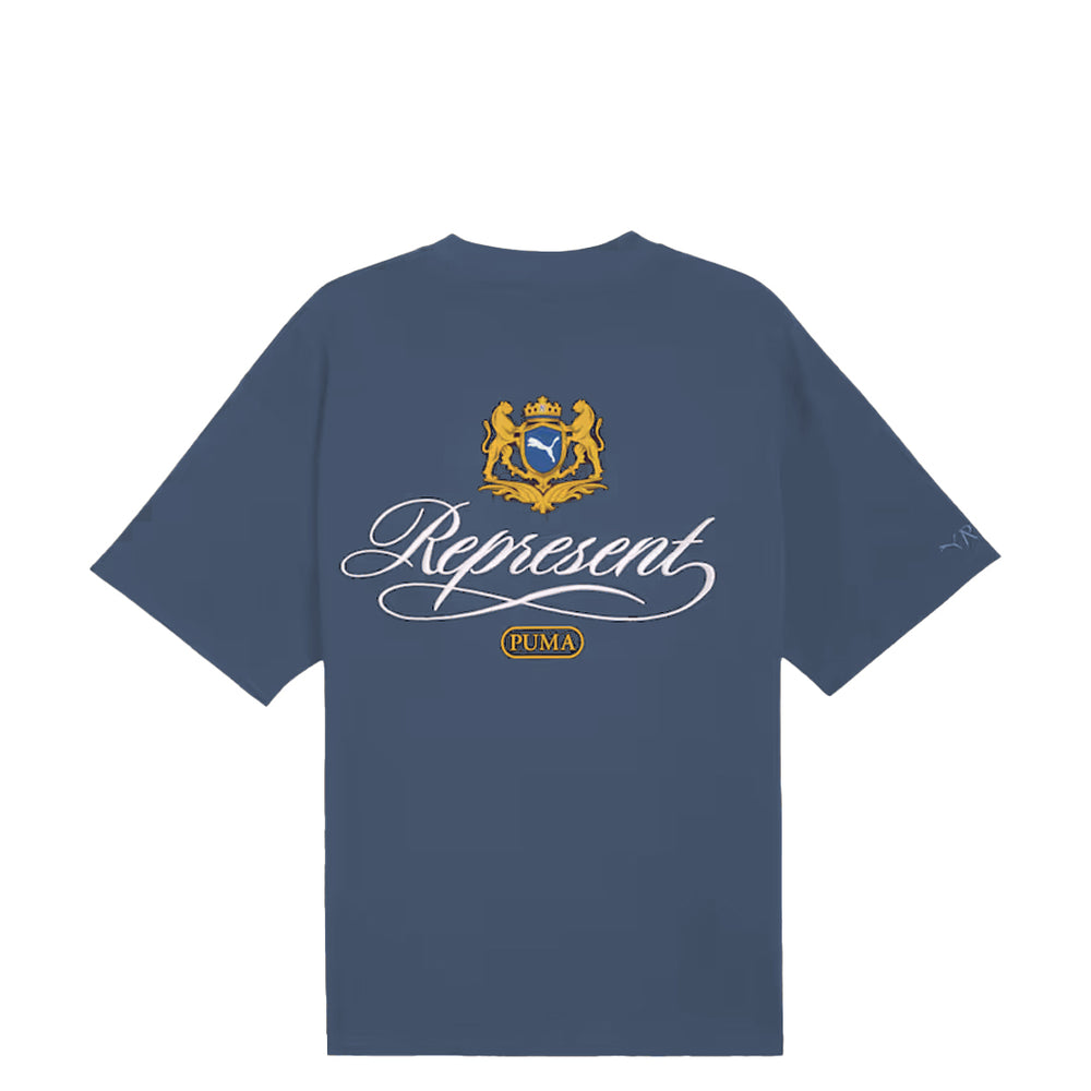 PUMA x REPRESENT GRAPHIC TEE DUSTY BLUE