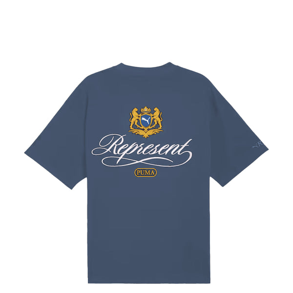 PUMA x REPRESENT GRAPHIC TEE DUSTY BLUE