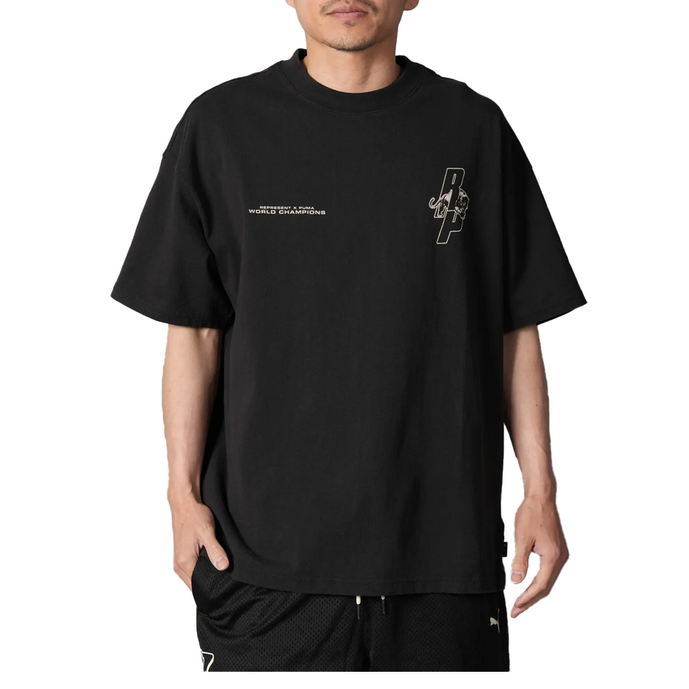 PUMA X REPRESENT SHORT SLEEVE TEE PUMA BLACK