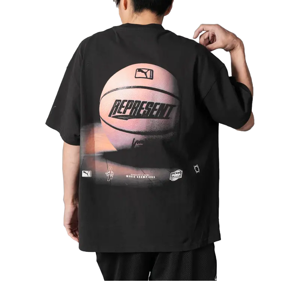 PUMA X REPRESENT SHORT SLEEVE TEE PUMA BLACK